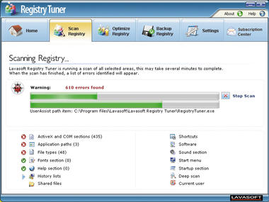 Lavasoft Registry Tuner review
